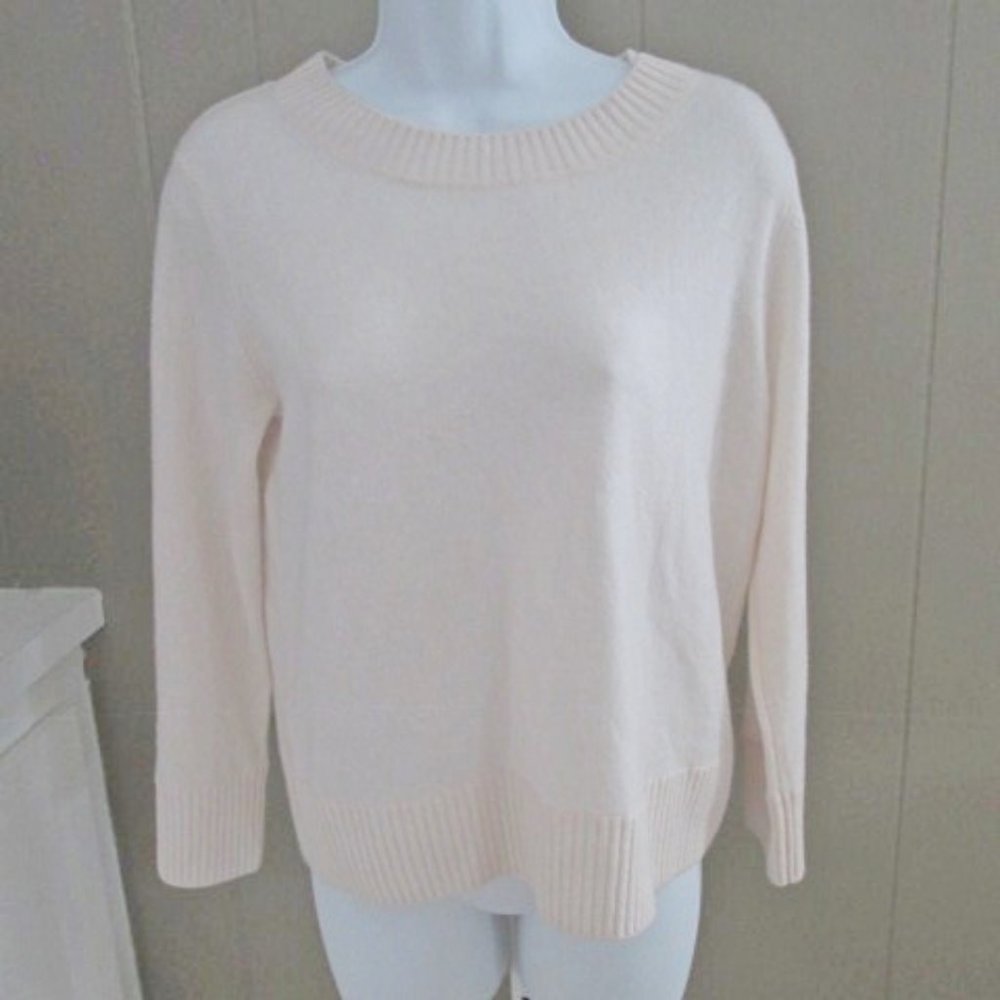 Pale Chiffon Pink 100% Cashmere Sweater sz Large